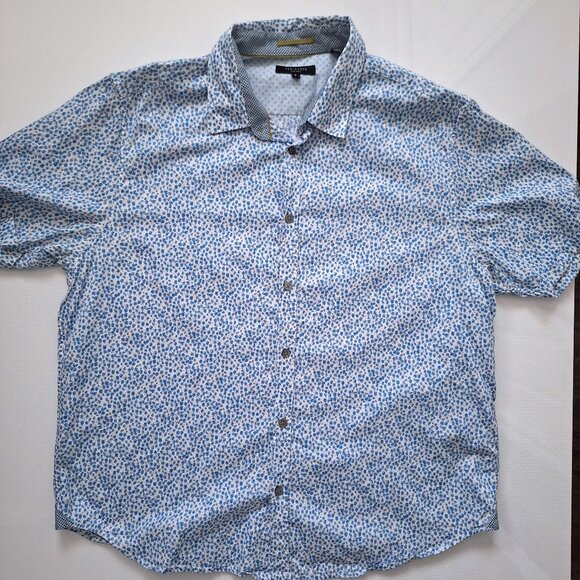 Ted Baker Short Sleeve Cotton Button Down Shirt - Picture 5 of 11